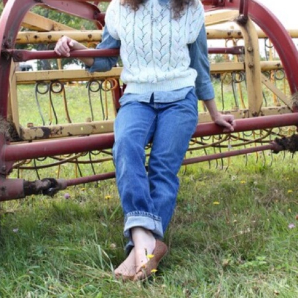 Lee Vintage Straight Leg Denim Jeans High Rise 25 XS